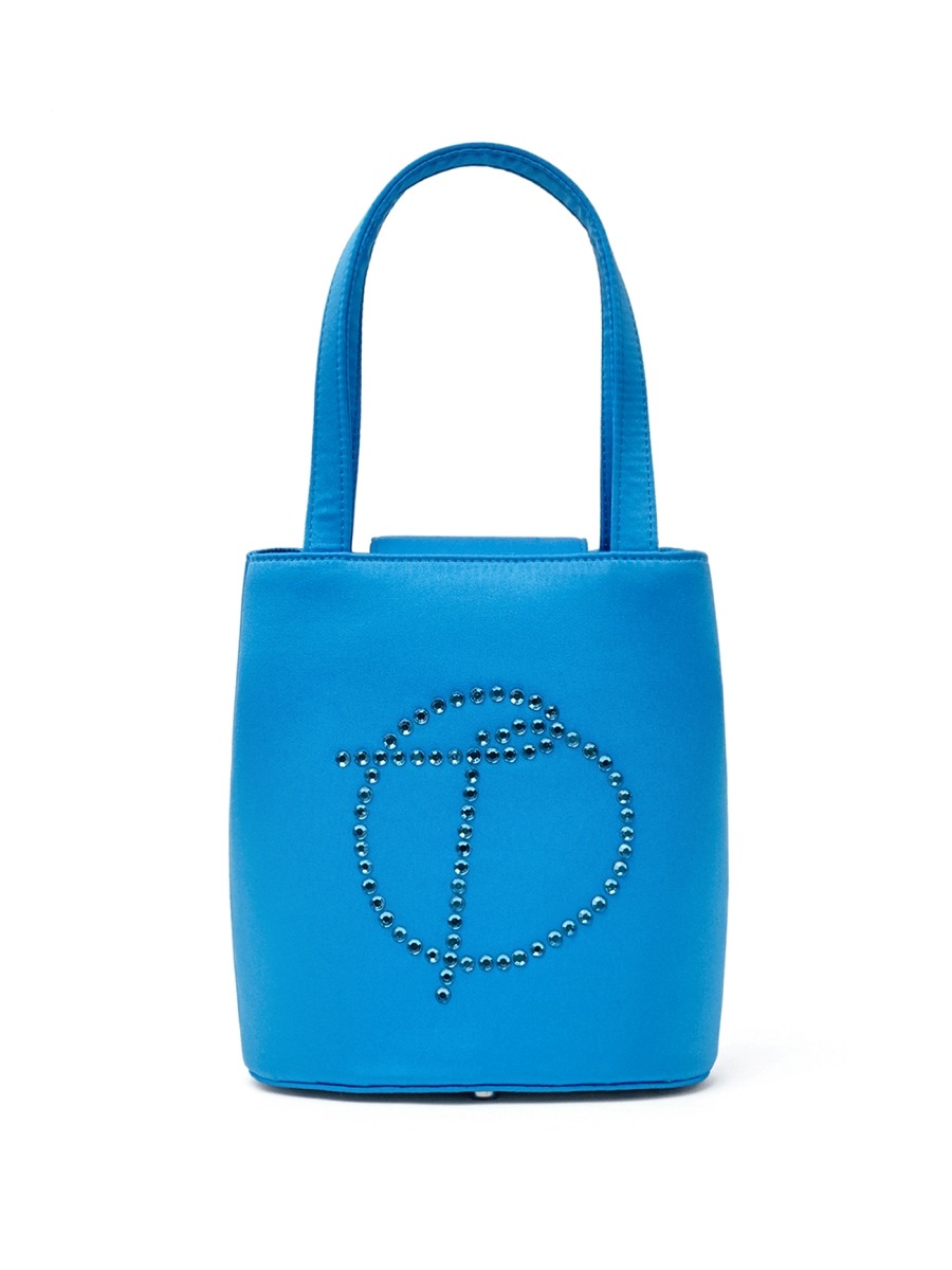 [TheOpen Product] SATIN LOGO TOTE - BLUE